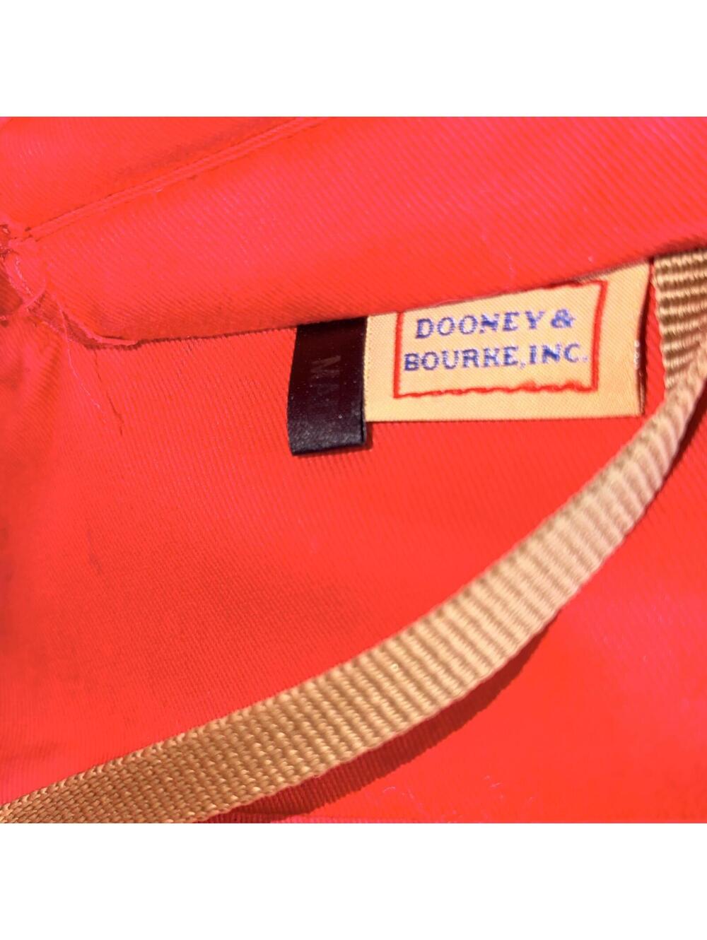 Dooney & Bourke Zip Satchel PV343 Black Patent Leather with Red Interior - Picture 7 of 9